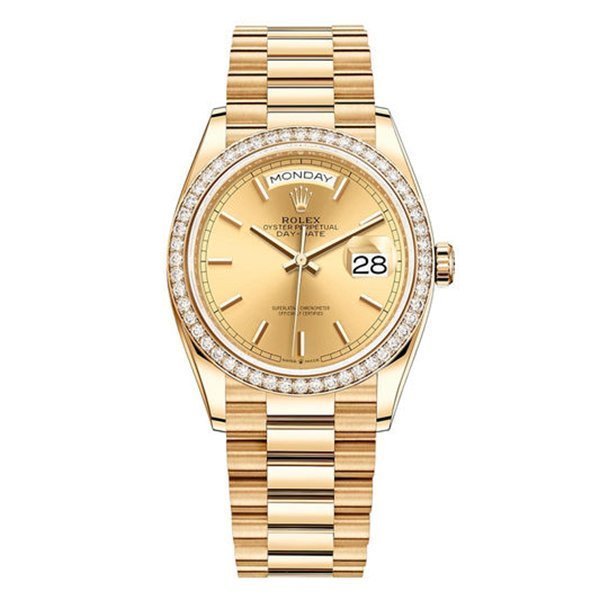Rolex Day Date Ladies Champagne-colour 128348RBR