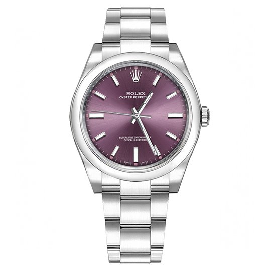 Rolex Oyster Perpetual 39mm Grape Dial 2016 114300