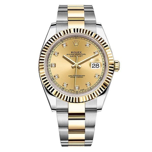 Rolex Datejust 41 ivory diamond dial 116333