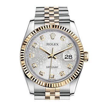 Rolex Datejust Lady Steel Yellow Gold 36mm 116233-Silver-Jubilee-Diamond-Jubilee 26990