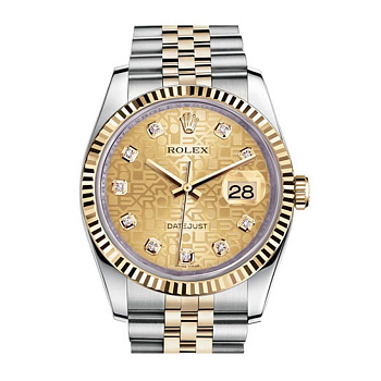 Rolex Datejust Lady Steel Yellow Gold 36mm 116233-Champagne-Jubilee-Diamond-Jubilee 27710