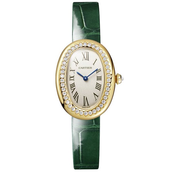 Часы женские Cartier Baignoire Small model, quartz movement, yellow gold WJBA0038