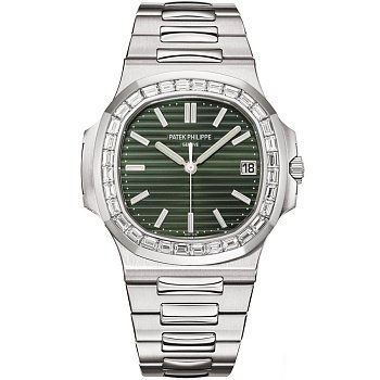 Patek Philippe Nautilus 5711/1300A-001 Olive Green Dial and Diamonds