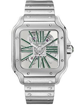Cartier Santos De Cartier Large skeleton WHSA0028