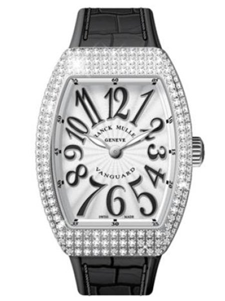 Franck Muller Vanguard Lady Quartz 35 mm White Gold Diamond V 35 QZ D OG.NR BLC.NR AC
