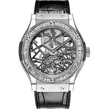 Hublot Classic Fusion Skeleton Tourbillon Titanium Baguette 45 505.NX.0170.LR.1904