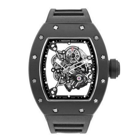 Richard Mille RM 055 Bubba Watson Black Ceramic Edition on Black Rubber