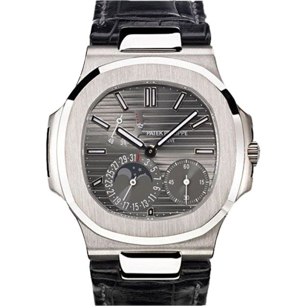 Patek Philippe Nautilus 5712 Power Reserve Moonphase White Gold 40mm 5712G-001