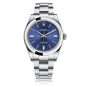 Rolex Oyster Perpetual 39mm Blue Dial 2016 114300